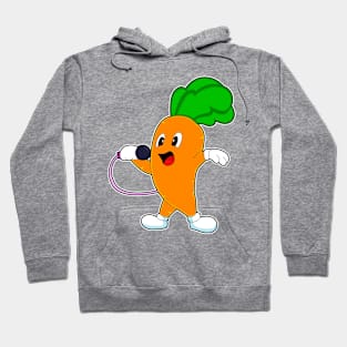 Carrot Singer Microphone Music Hoodie